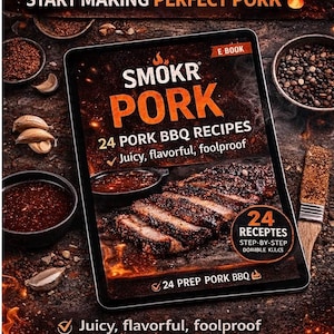 E-book de Receitas de Carne de Porco para Churrasco | 24 Receitas de Churrasco | Carne de Porco Desfiada, Costelas e Molhos | Para Iniciantes e Mestres Churrasqueiros