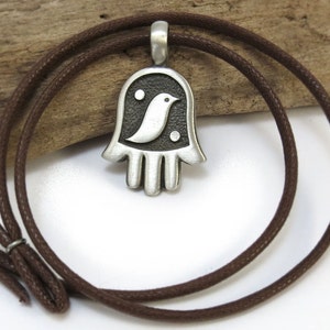Hand of Fatima Necklace - Mens Jewelry, Hamsa Necklace - Fatima Hand Pendant