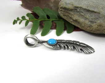 アクセサリー Archive Leather Stone Feather Necklace Leather Feather Necklace - Art by Amy Labbe