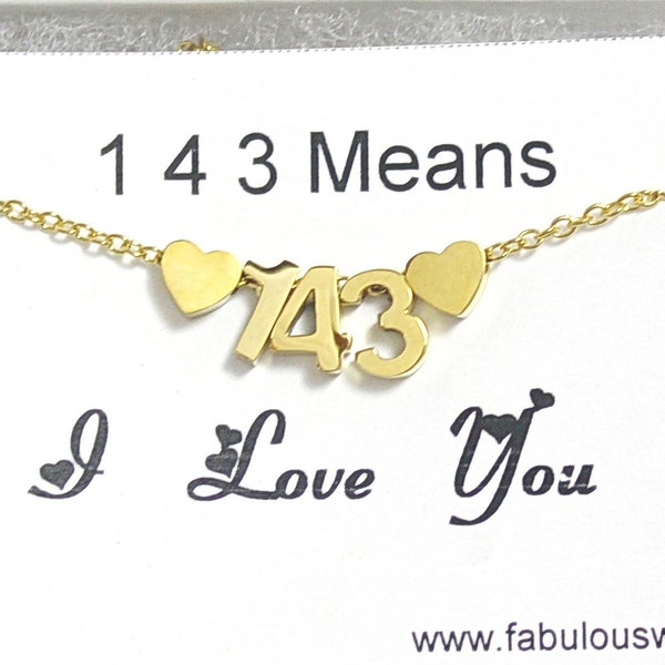 143 Necklace - Etsy