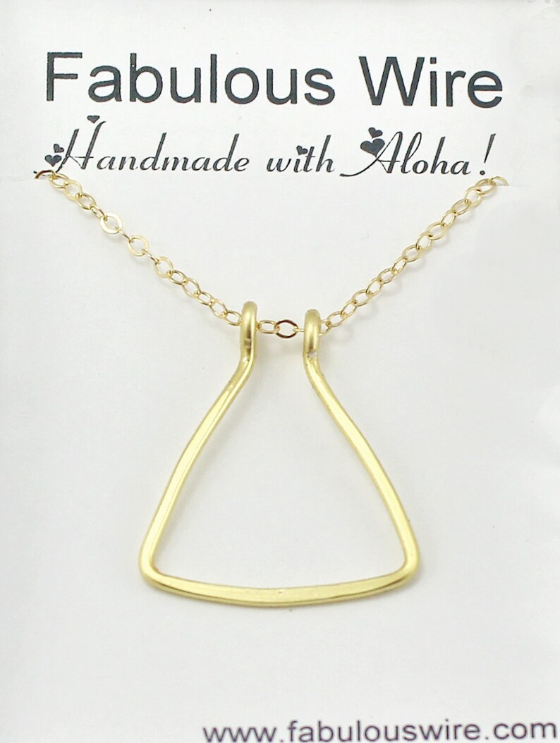 Wedding and Engagement Ring Holder Necklace 14K Gold Filled Etsy