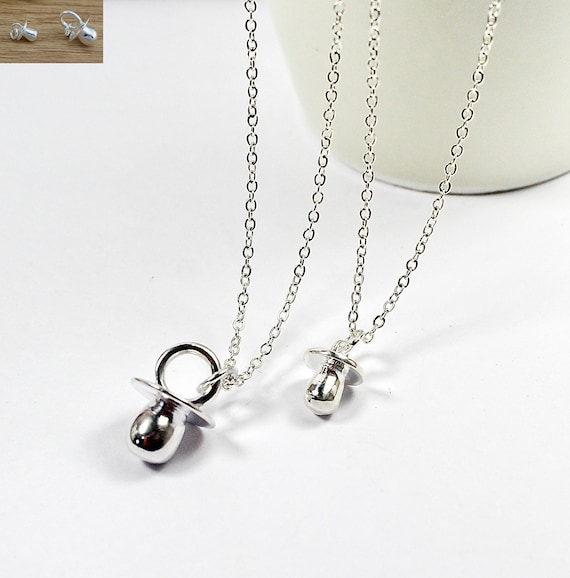 Collar de encanto del chupete bebé conjunto del collar - Etsy España