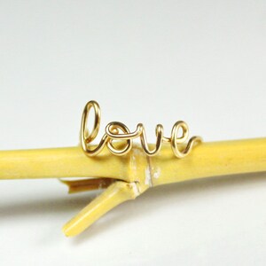 LOVE Ring, 14K Gold Filled Wire image 5