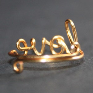 LOVE Ring, 14K Gold Filled Wire image 2