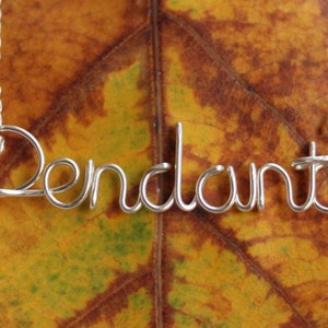 Custom Personalized Wire Name Necklace - Handmade Up To 10 Letters