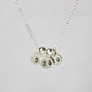 Special Date Necklace, Dates Jewelry, Anniversary And Birthdate Gift, Personalized Date Necklace, Memorial Jewelry Y074