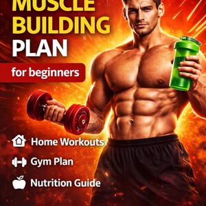 Home Workout Plan PDF – Muskelaufbau für Anfänger (12 Wochen + Ernährungsplan)