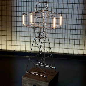 Industrial steampunk style table lamp