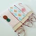 Cute Mini Key Fob Set of Three - Fabric Wristilet - VIntage Fabric