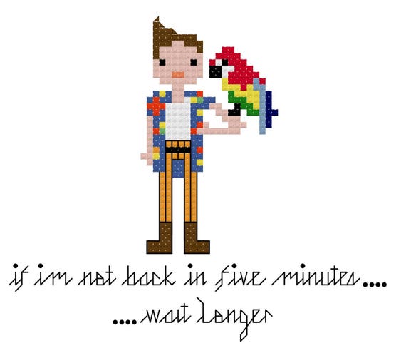 Jim Carrey Cross Stitch Ace Ventura Cross Stitch Pattern Modern Cross Stitch Pattern