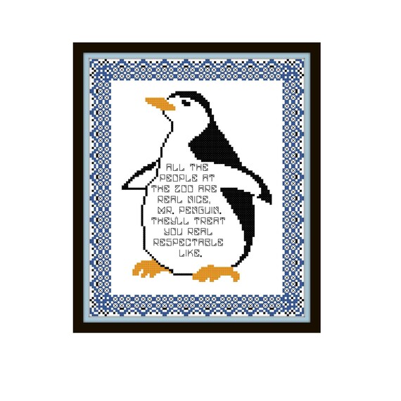 Billy Madison Penguin Quote Billy Madison Cross Stitch Pdf Etsy