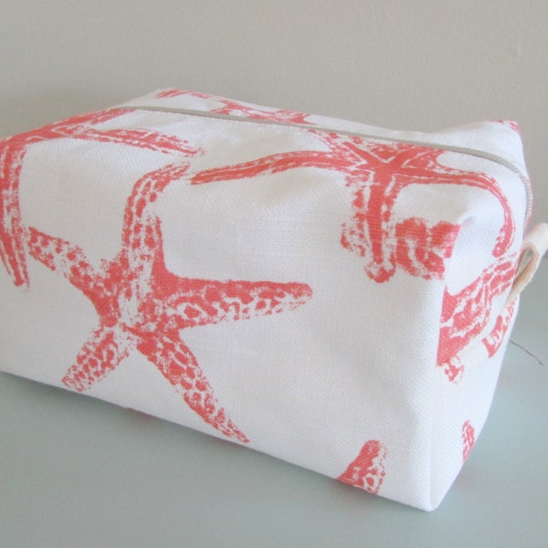 Nautical Makeup Bag -  Makeup Bag - Cosmetic Bag - Large Makeup Bag - Waterproof Makeup Bag