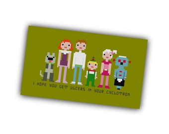 The Jetsons Pixel People Cross Stitch PDF