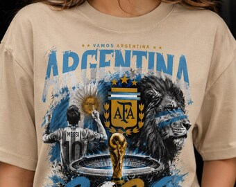 Argentina Fútbol 2026 PNG, Camiseta de fan de Vamos Argentina Sublimación, Transferencia DTF de fútbol argentino, Regalo para fan del fútbol PNG, Descarga instantánea