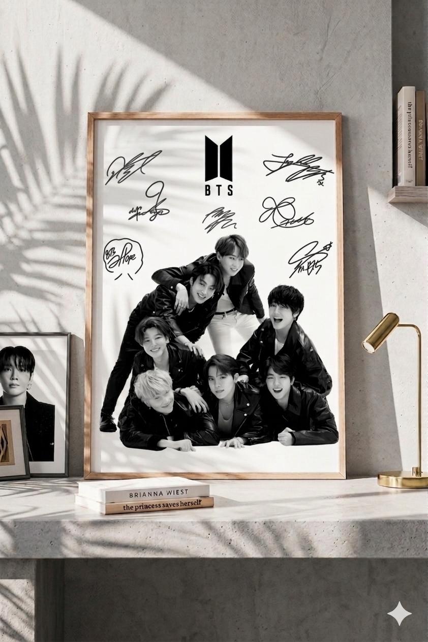 Bts Jimin Autograph - Etsy Norway