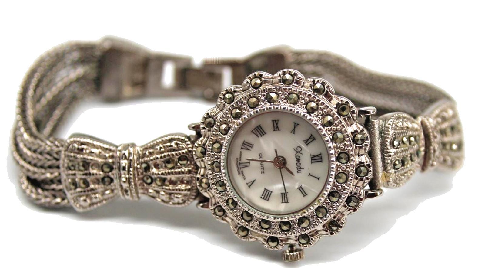 Xanadu Women’s Watch Silver Diamond Mineral Crystal (New Battery) Beautiful Xanadu Mineral Crystal Silver Tone Analog Women main image 3
