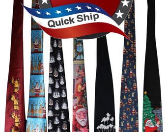 Lote de corbatas navideñas • Ralph Marlin • American Greetings • Hallmark • Lands' End y más