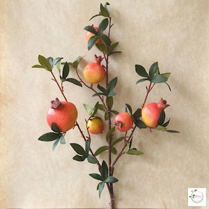 Ramo d'arancio artificiale, gambo di frutto finto, decorazione per centrotavola
