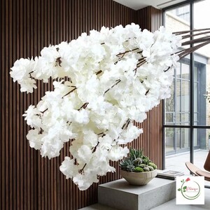 造花桜のシルクフラワーブランチ – ウェディングアーチ、花瓶アレンジメント、ホームデコレーション用