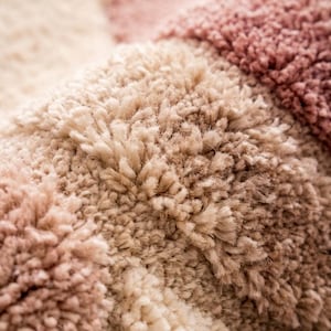 Moderner Bio-Teppich - Abstrakter gewellter Teppich Bild 2