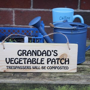 Personalised Reclaimed Wood Garden Sign: Allotment, Greenhouse, Veg Patch Polytunnel