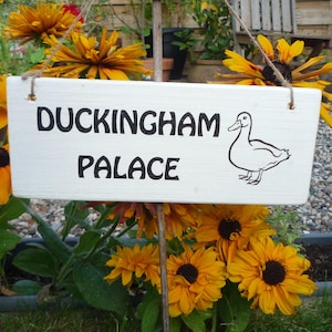 Personalized Chicken Coop Sign: Cluckingham Palace Reclaimed Wood Plaque