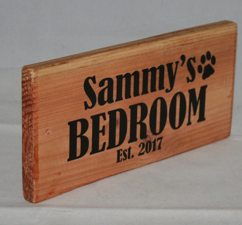 Personalised Your Name Dog House Kennel Funky Style Print Wood Etsy