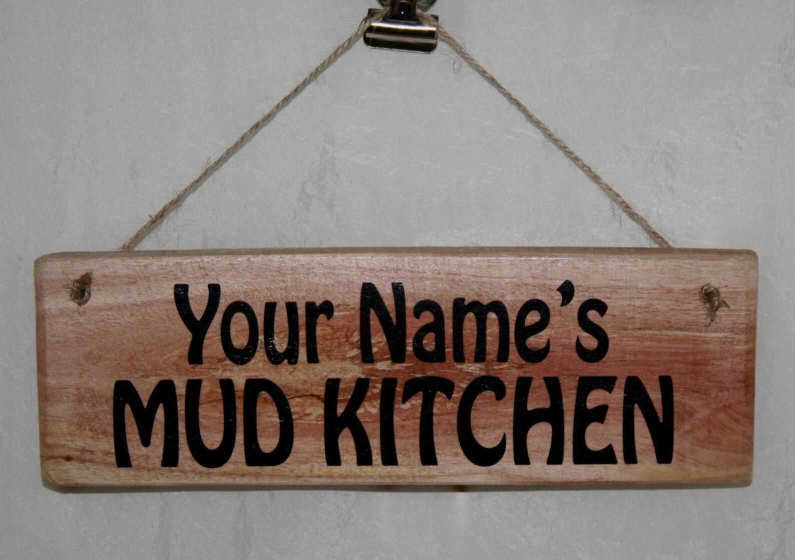 Personalised Your Name MUD KITCHEN Wood Sign Outdoor Wall Etsy UK