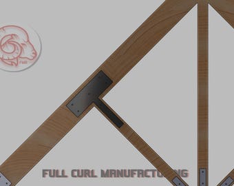 Soporte en T para cerchas de madera de alta resistencia / Conector de viga de acero con recubrimiento en polvo / Herrajes para pérgolas y pabellones