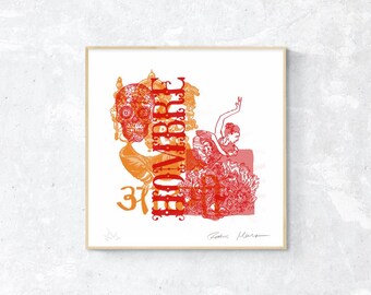 Culture Print - Spanish x Indian