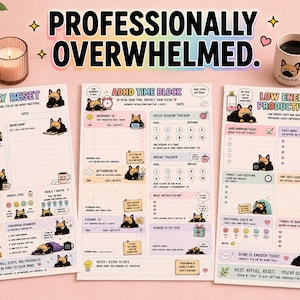 ADHD-noodpakket | Planner met hyperlinks in GoodNotes | Herstel van burn-out en reset bij overweldiging
