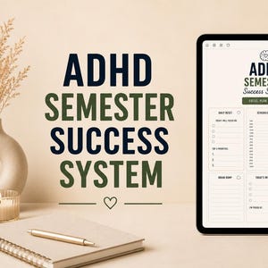 ADHD-studieplanner | Goodnotes-planner met hyperlinks voor focus, burn-outherstel en routines