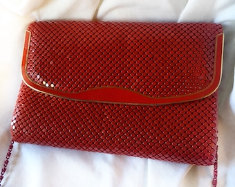 Red Mesh Purse by Marlo Metal Duramesh Handbag