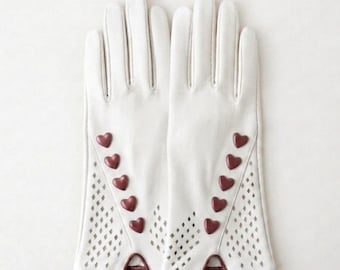 Guantes de lujo de piel de cordero napa para mujeres elegantes – Hechos a mano