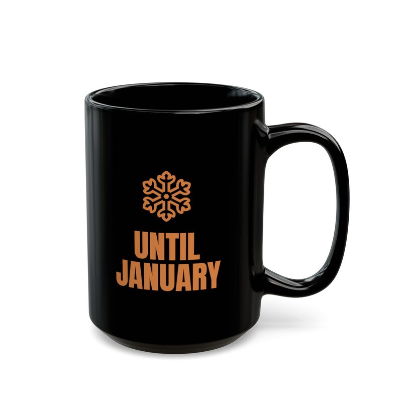 Out of Office Until January Mug | Funny Christmas Holiday Coffee Mug 15oz image 3
