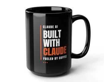 Built With Claude | Orange Edition Mug (Black 15oz)
