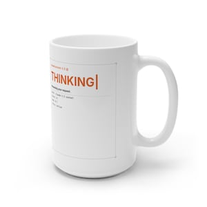 Claude-terminal | Ontwikkelaarskoffiemok (wit 15oz)