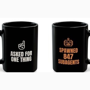 Claude AI Subagents Mug Funny Developer Coffee Mug