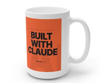 Claude Active | Bold Orange Coffee Mug (White 15oz)