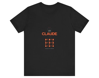 Built with Claude Dark Portrait T-Shirt