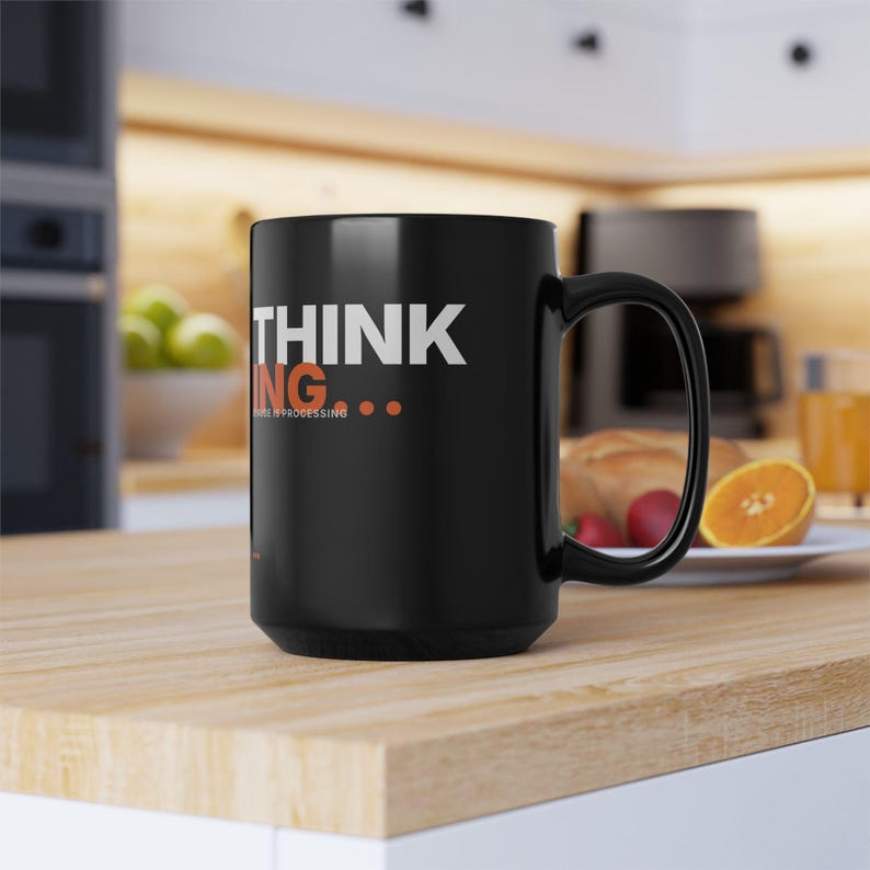 Thinking... | Claude AI Developer Mug (Black 15oz) image 8