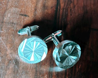 Gemelos vintage Silver Circle de 1987