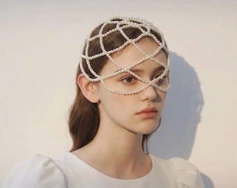 Perle Juliet Braut Haarranke|Brautjungfer Stirnband|Julia Kappe