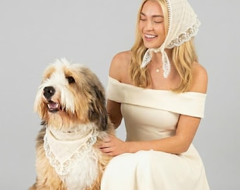 Vintage White Lace  Bandana|HeadscarfBoho Hair bandana