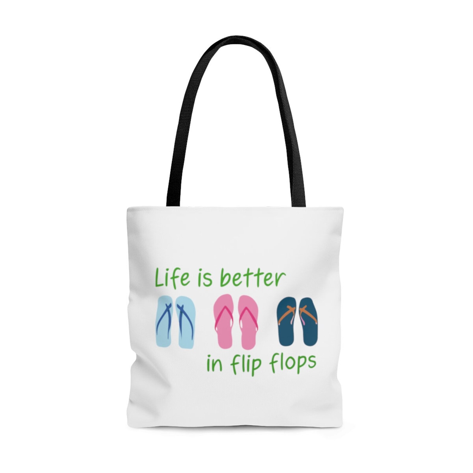 Flip Flops Tote Bag Beach Lover Beach Supplies Beach Tote - Etsy