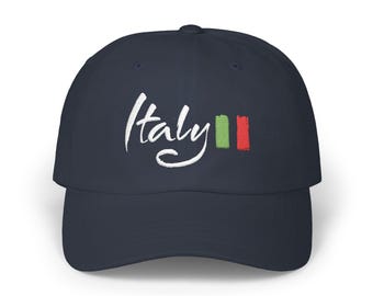 Italy baseball cap, Italiano hat, Italian ball cap, Capo dei capi hat, Italian flag hat
