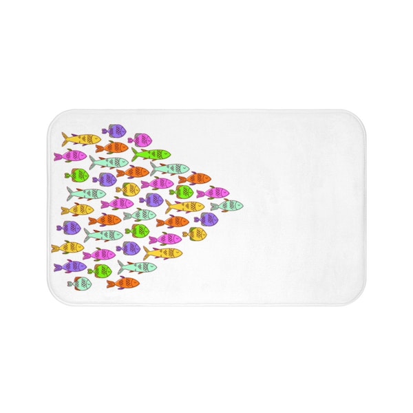 Fish Bath Mat Etsy