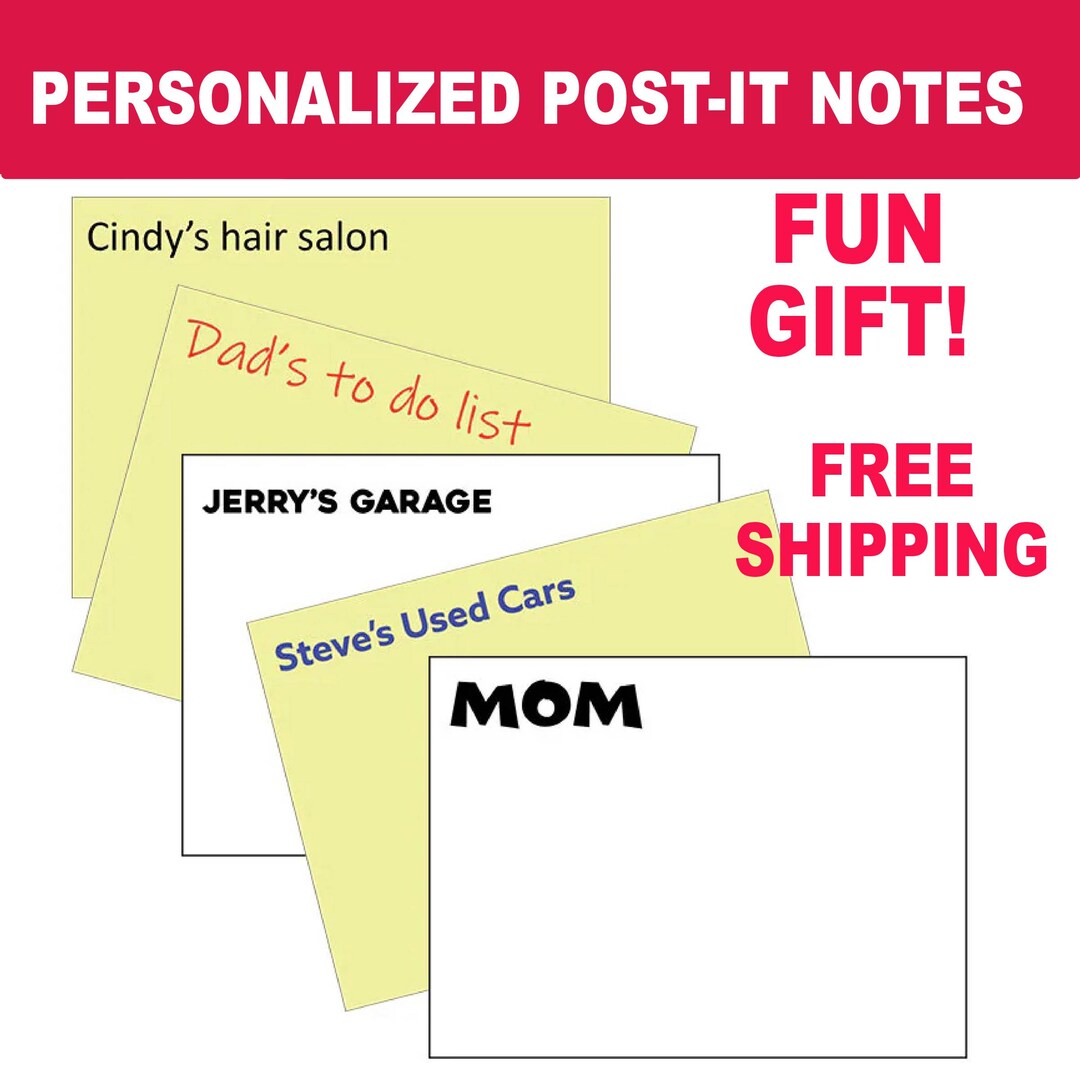 Custom Printed 3M Post It Notes, Printed Post-it Notes, Personalized ...
