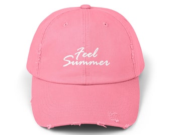 Feel summer - Unisex Distressed Cap / summer fashion