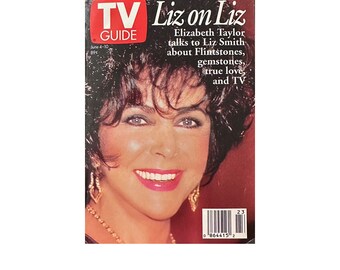 Vintage Liz Taylor 1994 tv guide. Elizabeth Taylor magazine